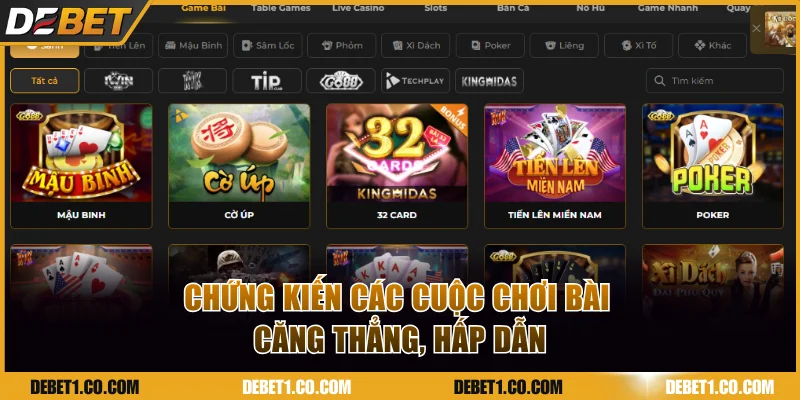 Chứng kiến các cuộc chơi bài căng thẳng, hấp dẫn