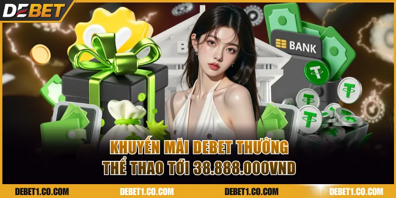 Khuyến mãi DEBET cược thể thao thưởng tới 38.888.000VND